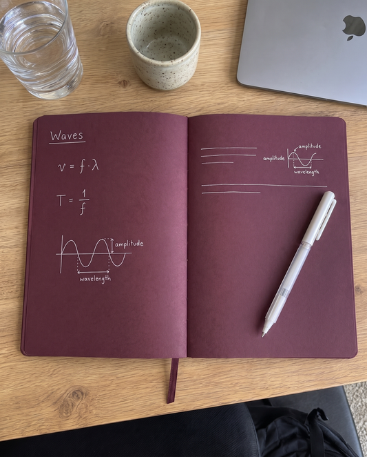 24 Kasım Öğretmenler Günü için bordo defter
