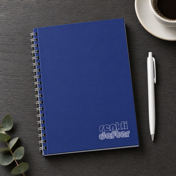Mavi Defter A5 Spiralli Sert Kapak